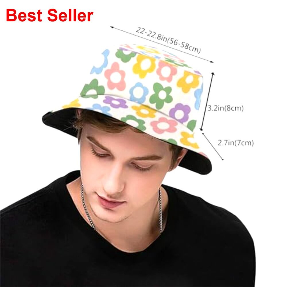 Packable Polyester Bucket Hat Sun Protection Unis… - image 3